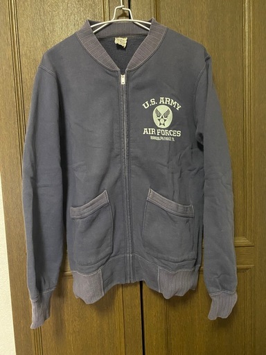 【Y00060】BUZZ RICKSON'S（バズリクソンズ）セットイン ジップ スウェットシャツ　M
