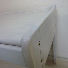 ※取引中/売約済*********** 　　　　　　2-1-1　未使用/新品　アウトレット特価　キッズデスク 高さ調整 引出し付 タブレットスタンド 木製の画像