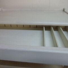 ※取引中/売約済*********** 　　　　　　2-1-1　未使用/新品　アウトレット特価　キッズデスク 高さ調整 引出し付 タブレットスタンド 木製の画像