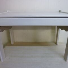 ※取引中/売約済*********** 　　　　　　2-1-1　未使用/新品　アウトレット特価　キッズデスク 高さ調整 引出し付 タブレットスタンド 木製の画像