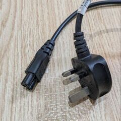 電源ケーブル 3ピンプラグ 丸型コネクタ 海外版の画像