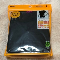 【TOPVALU】PEACE FIT Tシャツ WARM 半袖Ｖネック sizeＬの画像