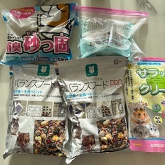 【お話中】ハムスター　ゲージ　餌セットの画像