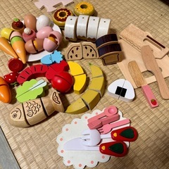 木製キッチンセット おままごと全部セット
の画像