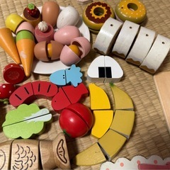 木製キッチンセット おままごと全部セット
の画像
