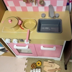 木製キッチンセット おままごと全部セット
の画像