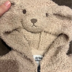 新品 ジェラピケ ベビー ロンパース 80 ハロウィン 2020 犬耳 もこもこの画像