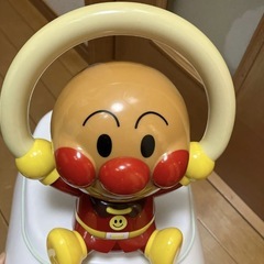 アンパンマン おまる　補助便座　蓋付き　踏み台の画像