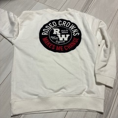 140cm 白トレーナーの画像