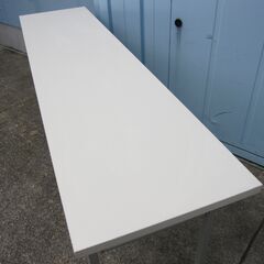 折りたたみテーブル　ホワイト　1800ｘ450ｘ700　の画像