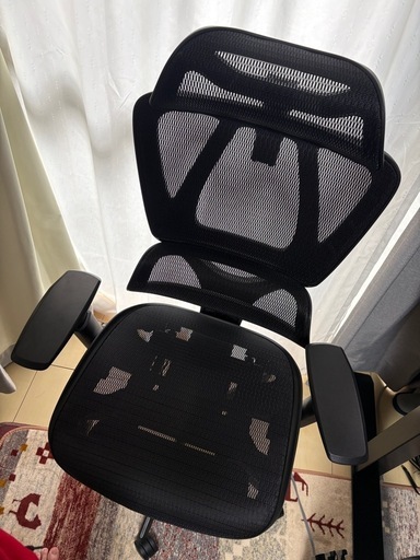オフィスチェア(OC707 エラストマーメッシュ BK)いす椅子