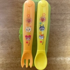 アンパンマン　スプーンフォークセット　ケース付き　赤ちゃん用の画像