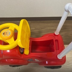 ベビー乗車兼手押し可能アンパンマン車　中古品の画像