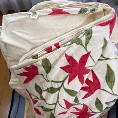 羽毛掛け布団　Wサイズ　布団カバー付、の画像