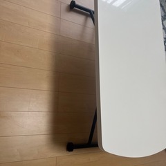 ニトリ　昇降テーブル　白　w1200
　の画像