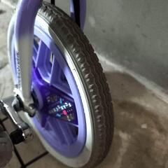 【美品】ブリヂストン スケアクロウ 一輪車 ラベンダー色 14インチの画像