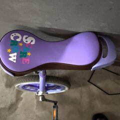 【美品】ブリヂストン スケアクロウ 一輪車 ラベンダー色 14インチの画像