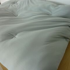 未使用/新品　圧縮開放品　シングル【増量タイプ 充填量2.5kg】 調温 調湿機能 洗濯ネット付き マシュマロニット生地 軽い 暖かい 冬用の画像