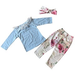 新品未使用　70㎝　3個　ベビー　ガールズ　キッズ　トップス　Tシャツ　レギンス　ズボンの画像