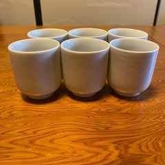 湯呑み　6個 無地の画像