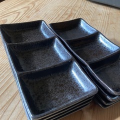 3つ仕切り長皿の画像