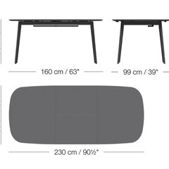 BoConcept Kingston 伸張式ダイニングテーブルの画像