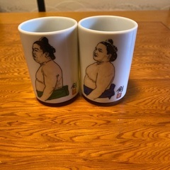 湯呑み　若貴相撲の画像