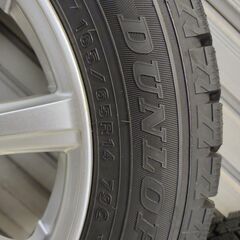 スタッドレス 165/65R14　ダンロップ　ハスラーの画像