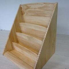 2-2　※取引中/売約済*********** 　　　　　　未使用/新品　訳ありアウトレット特価　   絵本ラック  4段 幅50 コンパクト ディスプレイ 収納 木製 の画像