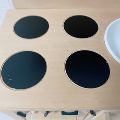 木製おままごとキッチンの画像