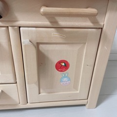 木製おままごとキッチンの画像