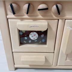 木製おままごとキッチンの画像