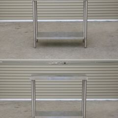 ≪zyt2549ジ≫ マルゼン ステンレス作業台 幅90cm 奥行40cm 高さ85cm 下段スノコ板 店舗/厨房/調理台/架台/設備/中古厨房機器/宮城県仙台市 71024-04の画像