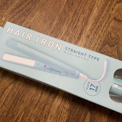 新品未使用 ミニヘアアイロン ストレート サンキューマート コンパクト の画像