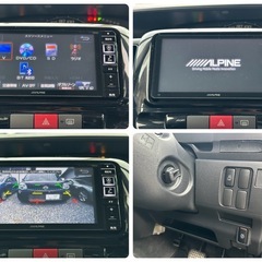 ALPINE7型ワイド　フルセグTV Bluetooth ETC タイヤバリ山　タントカスタム　後期の画像