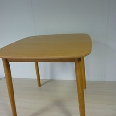 2-7　未使用/新品　アウトレット特価　ダイニングテーブル 75 × 75 cm オーク 天然木 突板 ナチュラルの画像