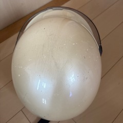 125cc以下用　ヘルメット　ホワイトの画像