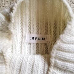 [LEPSIM]サイズF-ざっくりボーダーニットとマフラーの画像