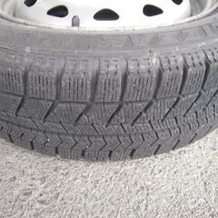 スタッドレスタイヤホイール 155/65R14 4本セット ブリジストン ブリザック バリ山 軽自動車 早い者勝ち 引き取り限定の画像