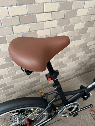 ほぼ新品！マットブラック折り畳み自転車

