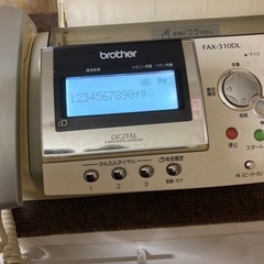 【引越し放出品②】 【未使用子機付き】brother FAX-310DL 電話機の画像