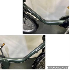 1年保証 送料無料　新型　パナソニック　ギュットミニ　カーキ　電動アシスト自転車 g1115の画像