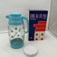 【昭和レトロ】水玉模様ガラスポットの画像