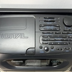 PanasonicポータブルステレオCDラジオWカセットの画像