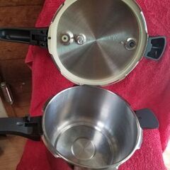 圧力鍋　 アオヤギコーポレーション 　大きめ5.5リットル　 中古品の画像