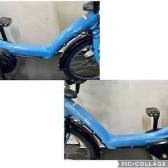 1年保証 新品部品多数　ヤマハ　パスキッス　20インチ　水色　電動アシスト自転車 g1115の画像