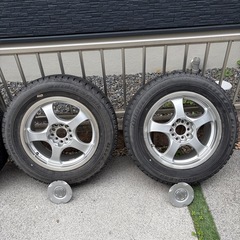 受渡者決定しました　ブリヂストン ブリザック REVO1 スタッドレスタイヤ アルミホイール付き 4本セットの画像