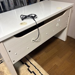 ●パソコンデスク　事務机●ホワイトの画像