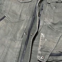 【色落ち有】フィールドコア 長袖ジャケット 作業着 3L カーキの画像