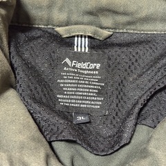【色落ち有】フィールドコア 長袖ジャケット 作業着 3L カーキの画像